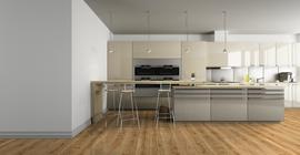 Дизайн кухни с ламинатом бренда Classen / Классен коллекции 1 Floor Premium 4V, под натуральное дерево