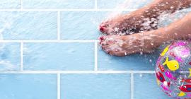 Плитка в бассейн бренда Cerrad коллекции Aqua, голубого цвета