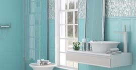 Дизайн интерьера с плиткой для ванной комнаты бренда Kerama Marazzi коллекции Линьяно