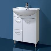 Напольная тумба для ванной под раковину Акваль София 82х57.2х29, белый