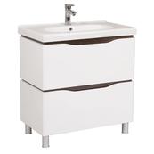 Тумба с умывальником Аква Родос Венеция 80 напольная (белый/венге)