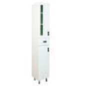 Пенал Onika Кристалл 190x30x32.6, правый, белый