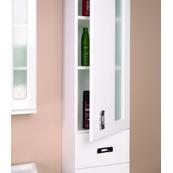 Пенал Onika Кристалл 190x30x32.6, левый, белый